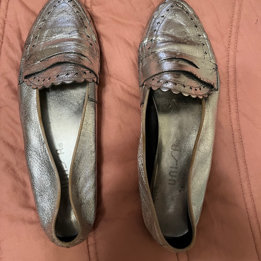 Vintage Silver Loafers